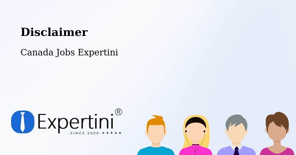 Disclaimer – Fredericton - Canada Jobs Expertini